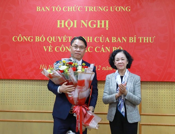 Ban Tổ chức Trung ương có thêm một Phó Trưởng Ban
