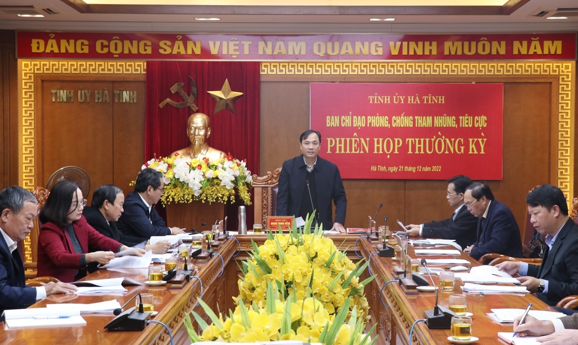 Hà Tĩnh đẩy nhanh tiến độ giải quyết các vụ án, vụ việc tham nhũng, tiêu cực