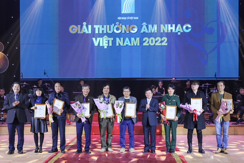 Trao giải thưởng âm nhạc Hội Nhạc sĩ Việt Nam năm 2022