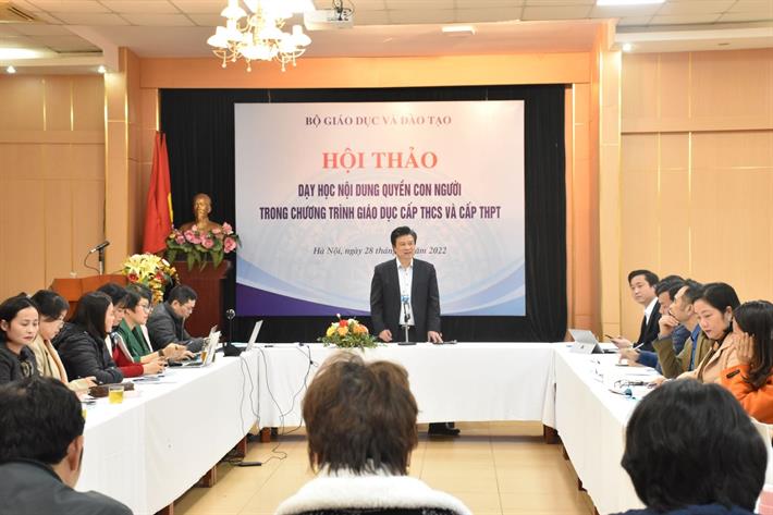 Đưa nội dung về quyền con người vào chương trình giáo dục phổ thông