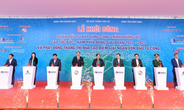 Thủ tướng khởi công 12 dự án thành phần đường cao tốc Bắc – Nam giai đoạn 2