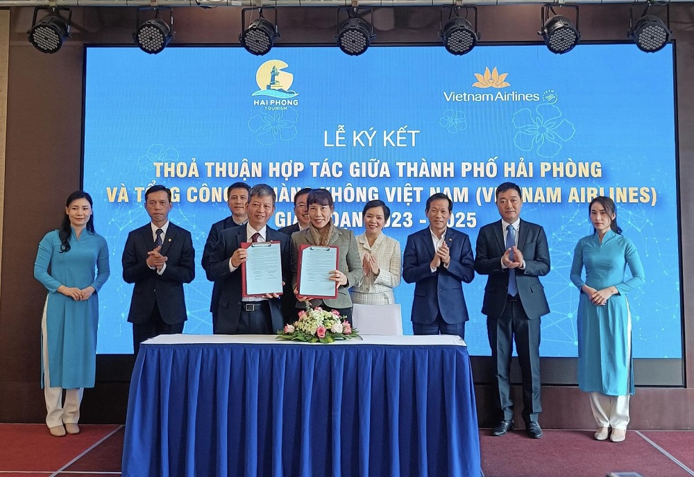 Hải Phòng và Vietnam Airlines ký hợp tác giai đoạn 2023 – 2025