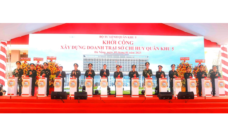 Khởi công xây dựng doanh trại Sở chỉ huy Quân khu 5