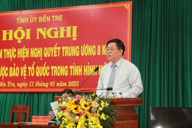 Bến Tre cần tiếp tục nâng cao trách nhiệm đối với nhiệm vụ quốc phòng, an ninh