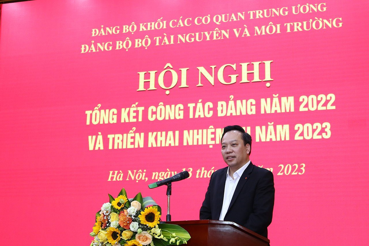 Đảng bộ Bộ TN MT Tạo chuyển biến tích cực trong công tác xây dựng Đảng