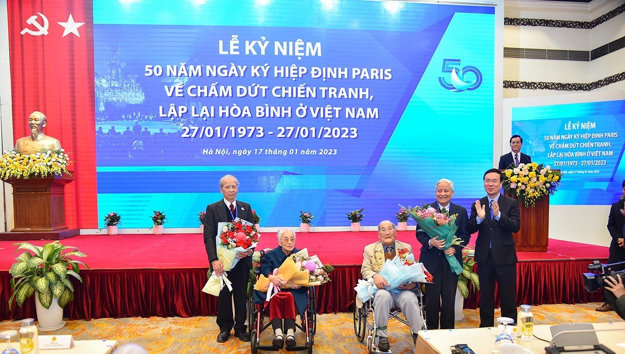 Kỷ niệm 50 năm Ngày ký Hiệp định Paris về chấm dứt chiến tranh, lập lại hòa bình ở Việt Nam
