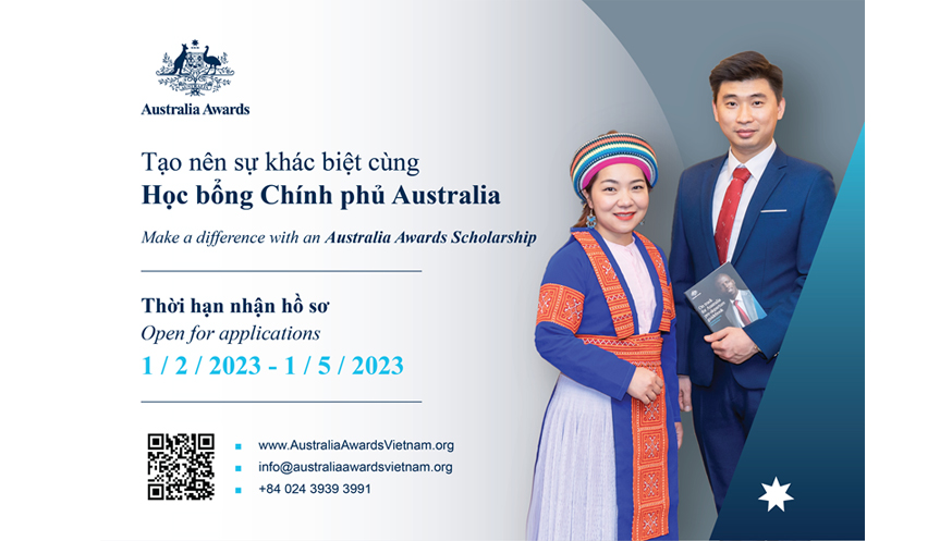 Chương trình Học bổng Chính phủ Australia bắt đầu nhận hồ sơ