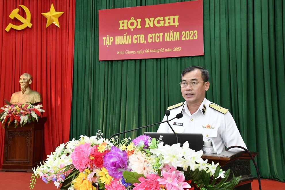 Vùng 5 Hải quân tập huấn công tác đảng, công tác chính trị năm 2023