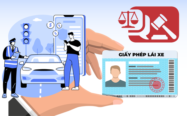 Làm gì khi giấy phép lái xe tích hợp bị tạm giữ