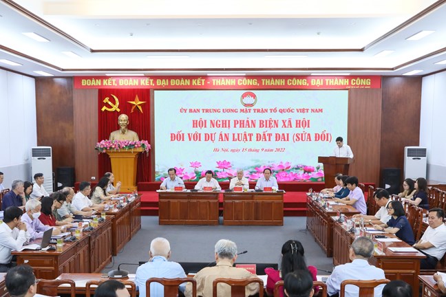MTTQ Việt Nam tổ chức lấy ý kiến Nhân dân về dự thảo Luật đất đai sửa đổi