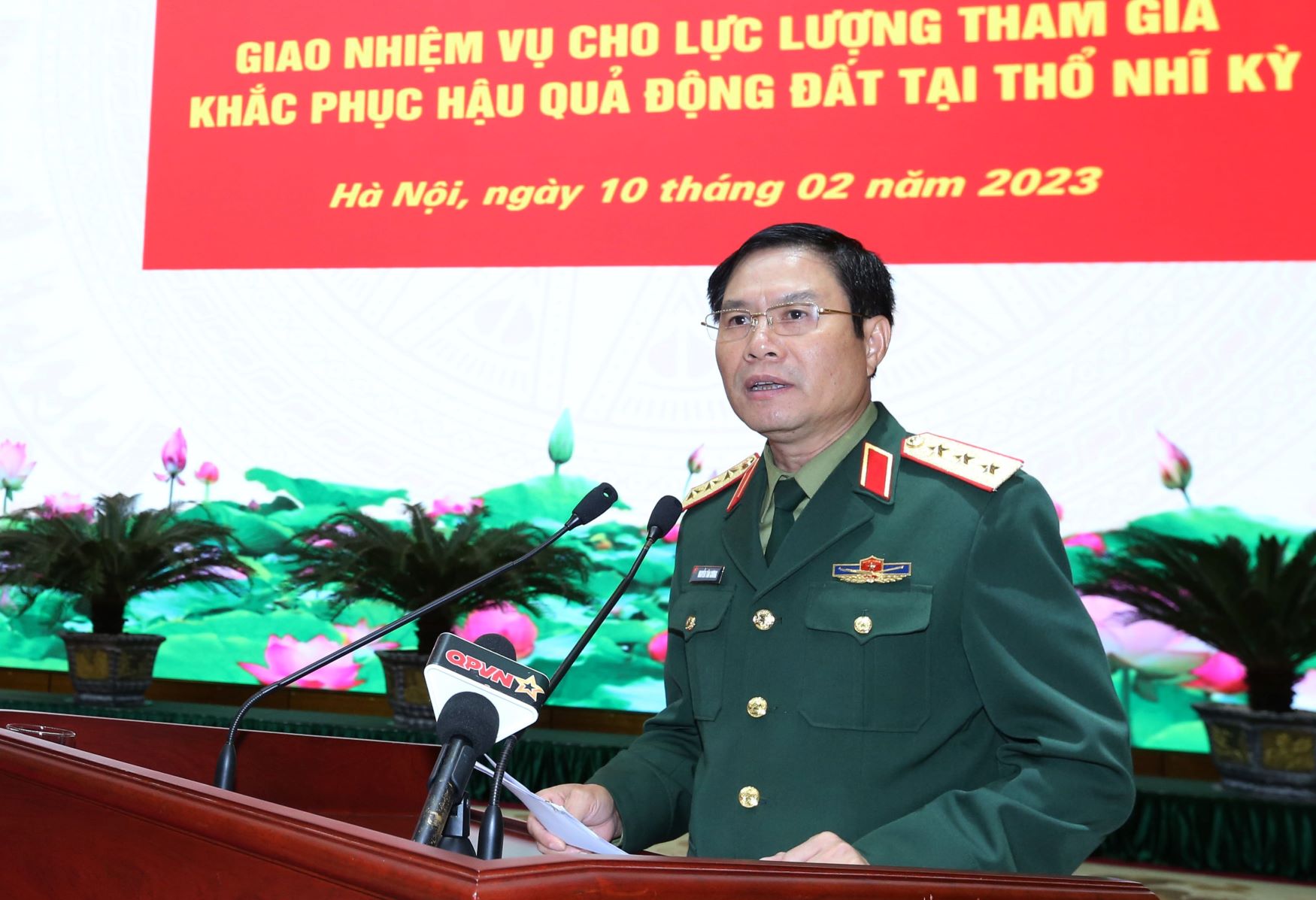 Bộ Quốc phòng cử 76 quân nhân sang Thổ Nhĩ Kỳ cứu hộ, cứu nạn