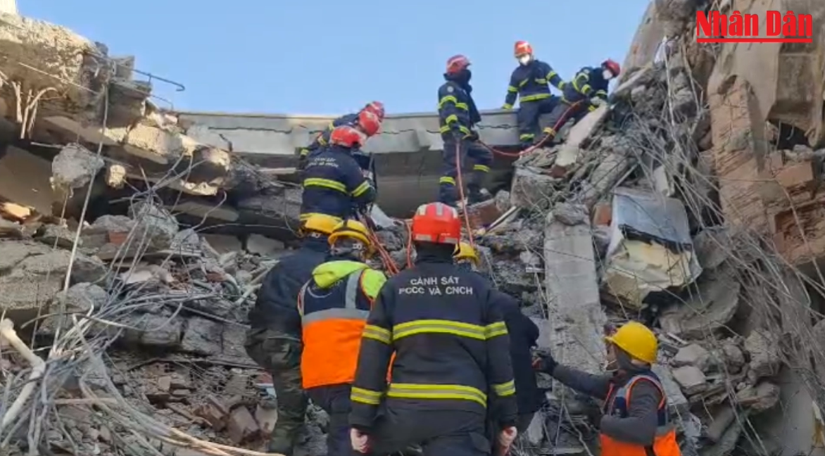 Quốc tế đánh giá cao sự chuyên nghiệp và nhiệt tình của đoàn công tác cứu nạn cứu hộ Việt Nam