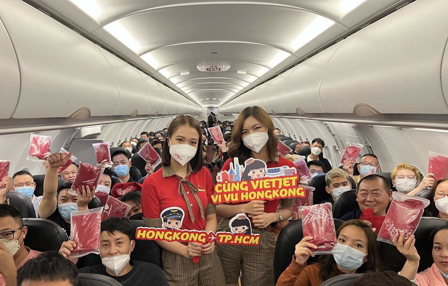 Vietjet chính thức nối lại đường bay thẳng Hồng Kông - TP HCM từ 10 2 2023