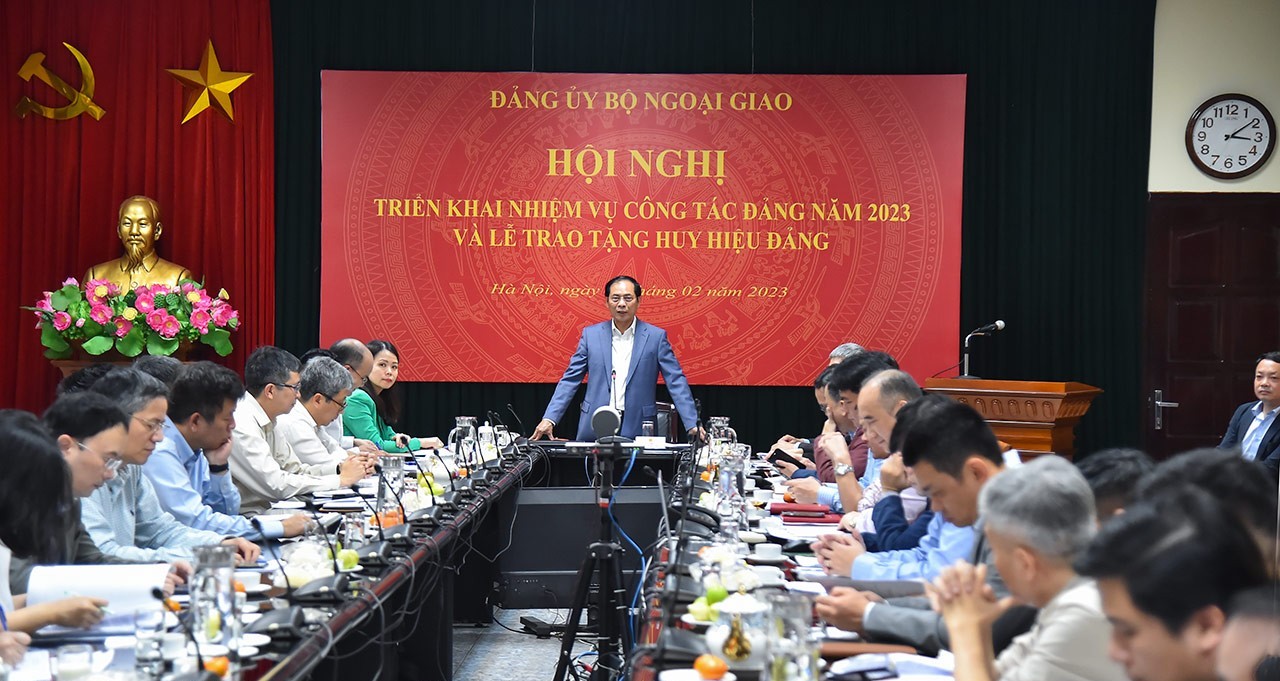 Đảng ủy Bộ Ngoại giao triển khai nhiệm vụ công tác Đảng năm 2023
