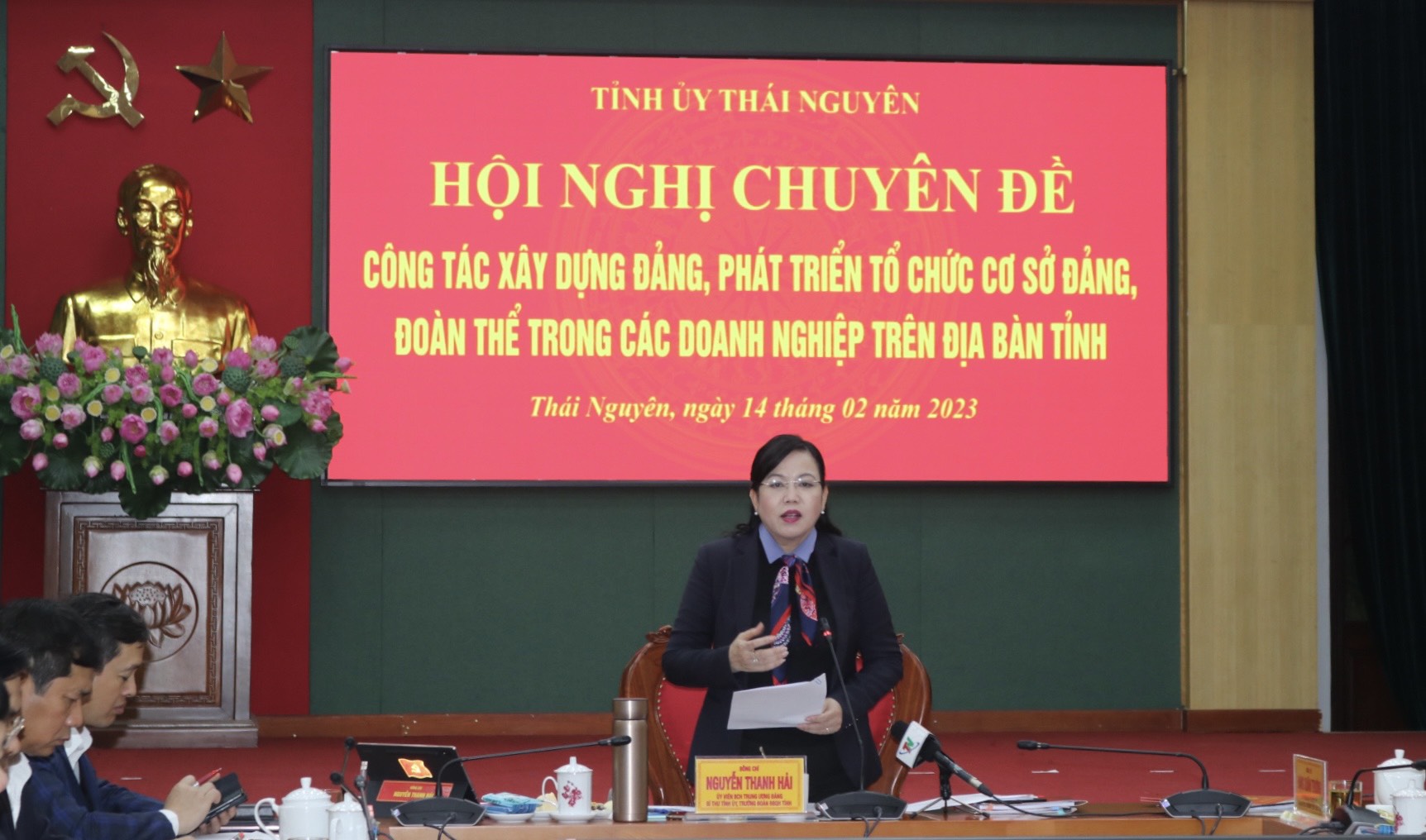 Thái Nguyên Bàn giải pháp phát triển tổ chức Đảng, đoàn thể trong các doanh nghiệp