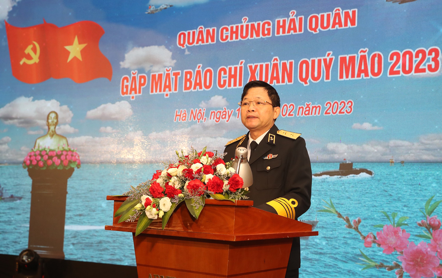 Quân chủng Hải quân gặp mặt báo chí Xuân Quý Mão 2023