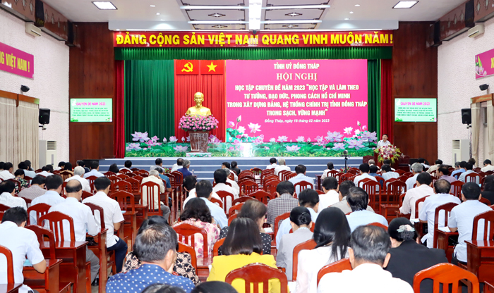 Gần 32 000 đảng viên tỉnh Đồng Tháp học tập chuyên đề năm 2023
