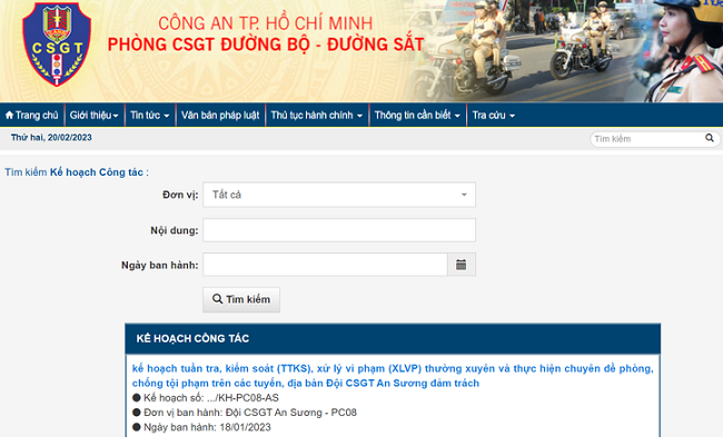 Người dân có quyền được biết kế hoạch, chuyên đề của CSGT không