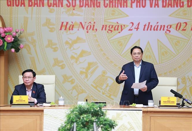 Ban cán sự Đảng Chính phủ và Đảng đoàn Quốc hội phối hợp ngày càng chặt chẽ, hiệu quả