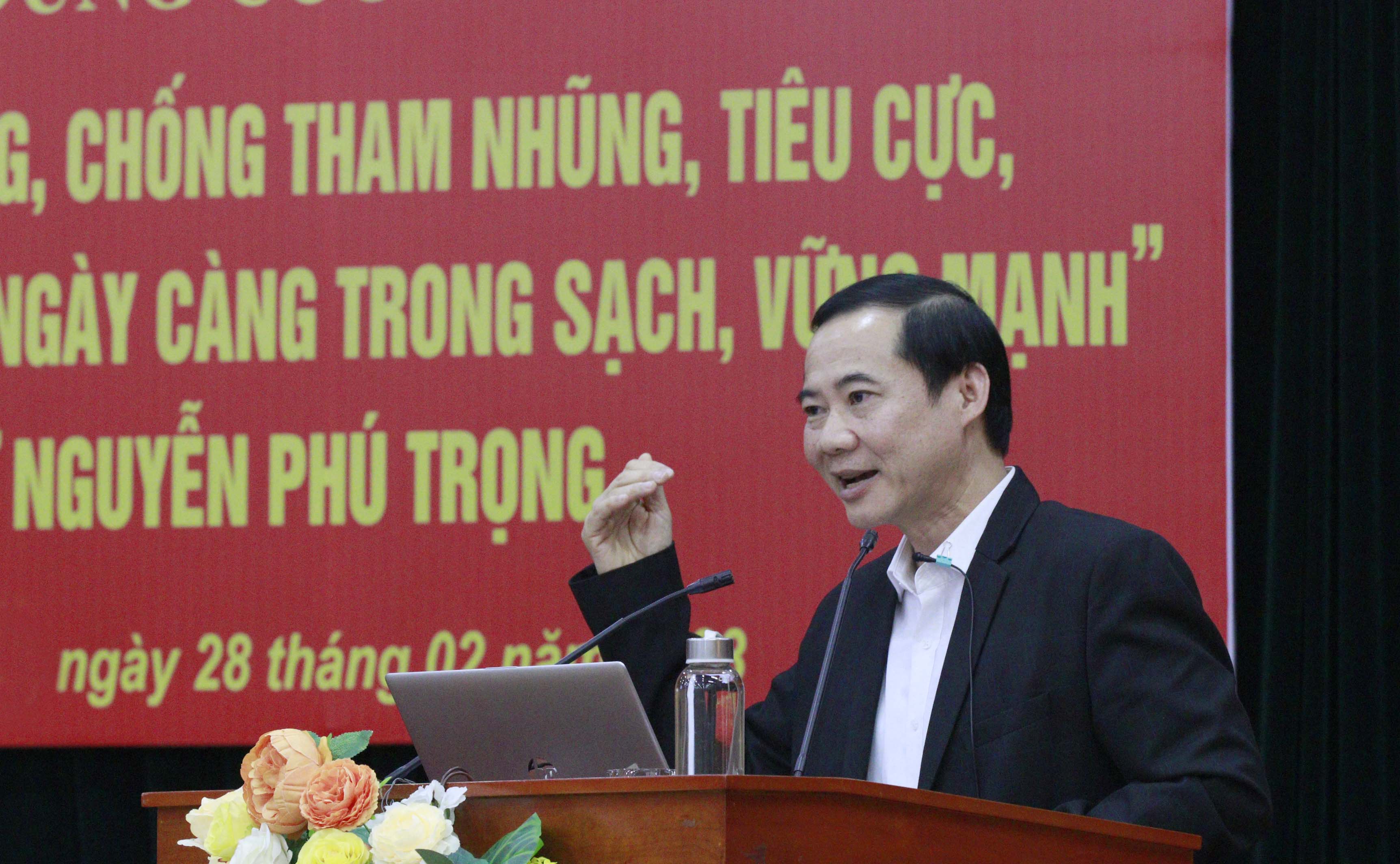 Hội nghị quán triệt nội dung cuốn sách của Tổng Bí thư về phòng, chống tham nhũng, tiêu cực