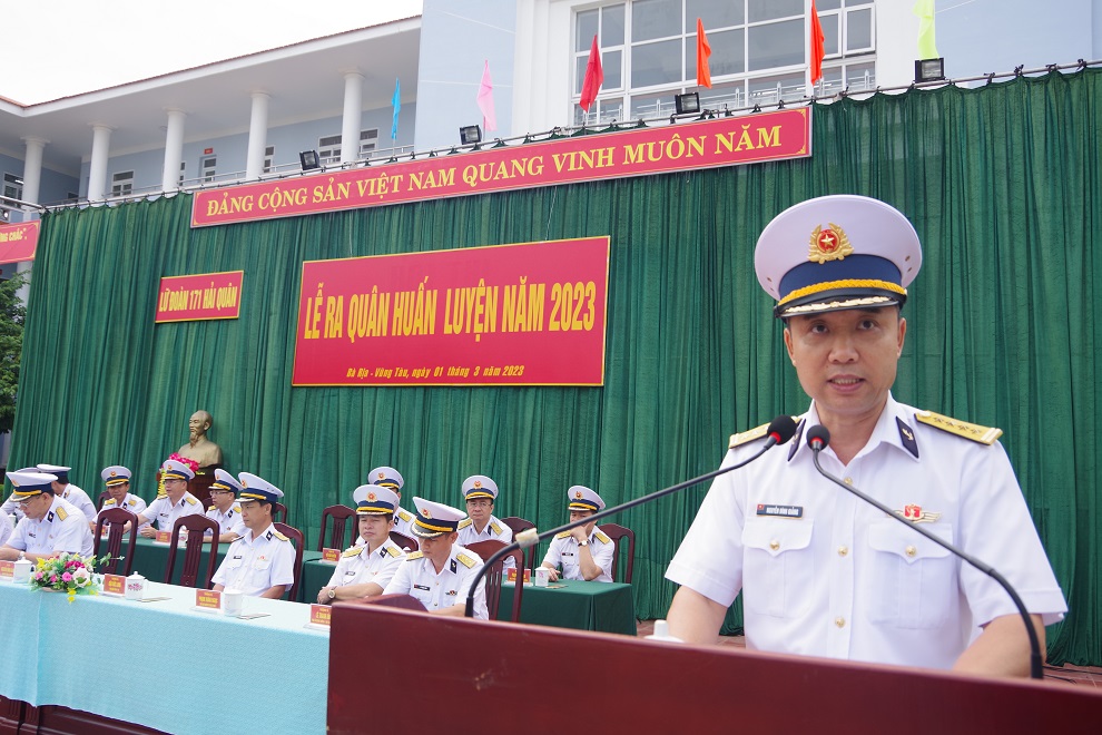 Lữ đoàn 171 Hải quân tổ chức Lễ ra quân huấn luyện năm 2023