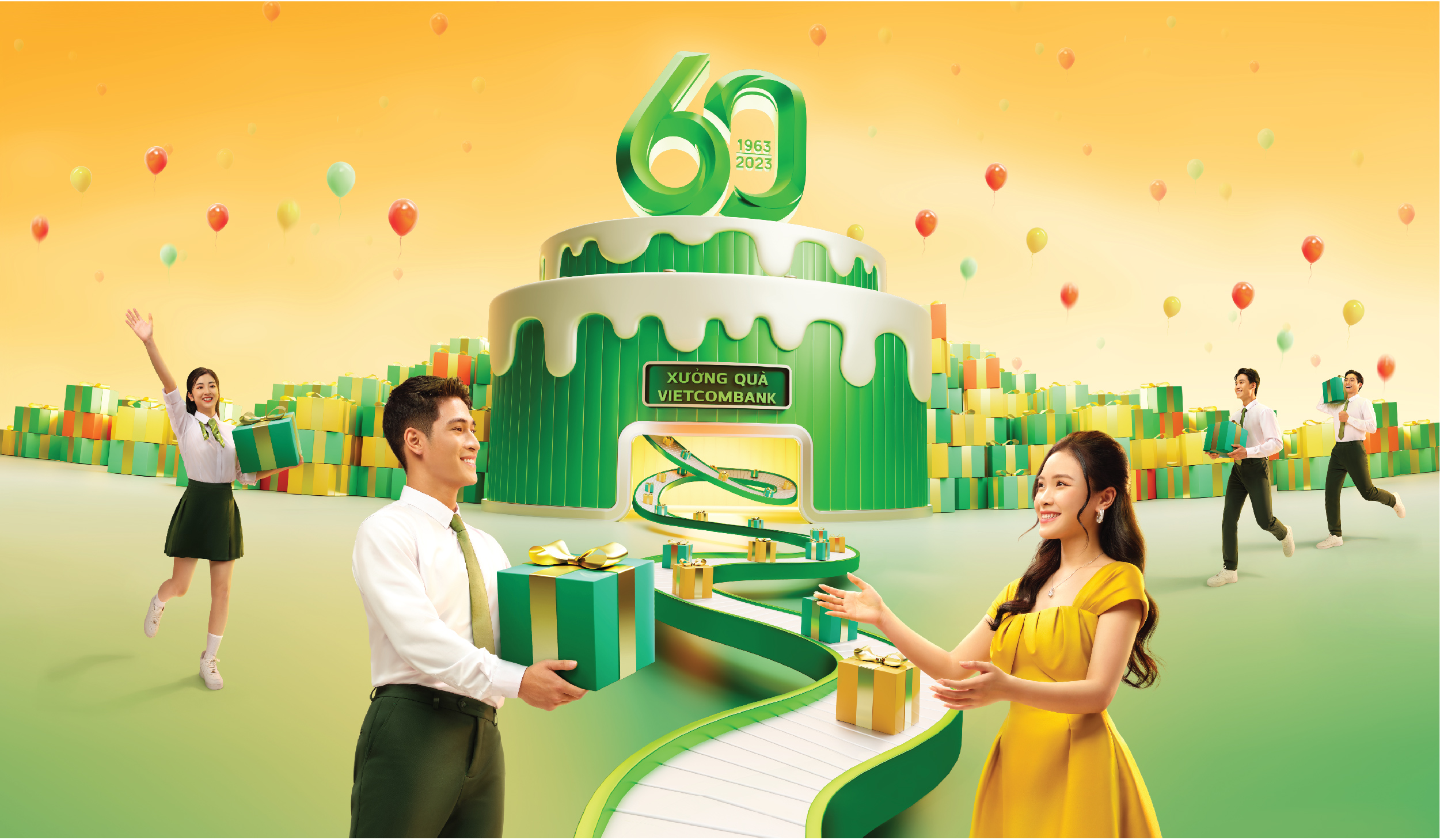 Vietcombank dành hơn 160 000 quà tặng khách hàng