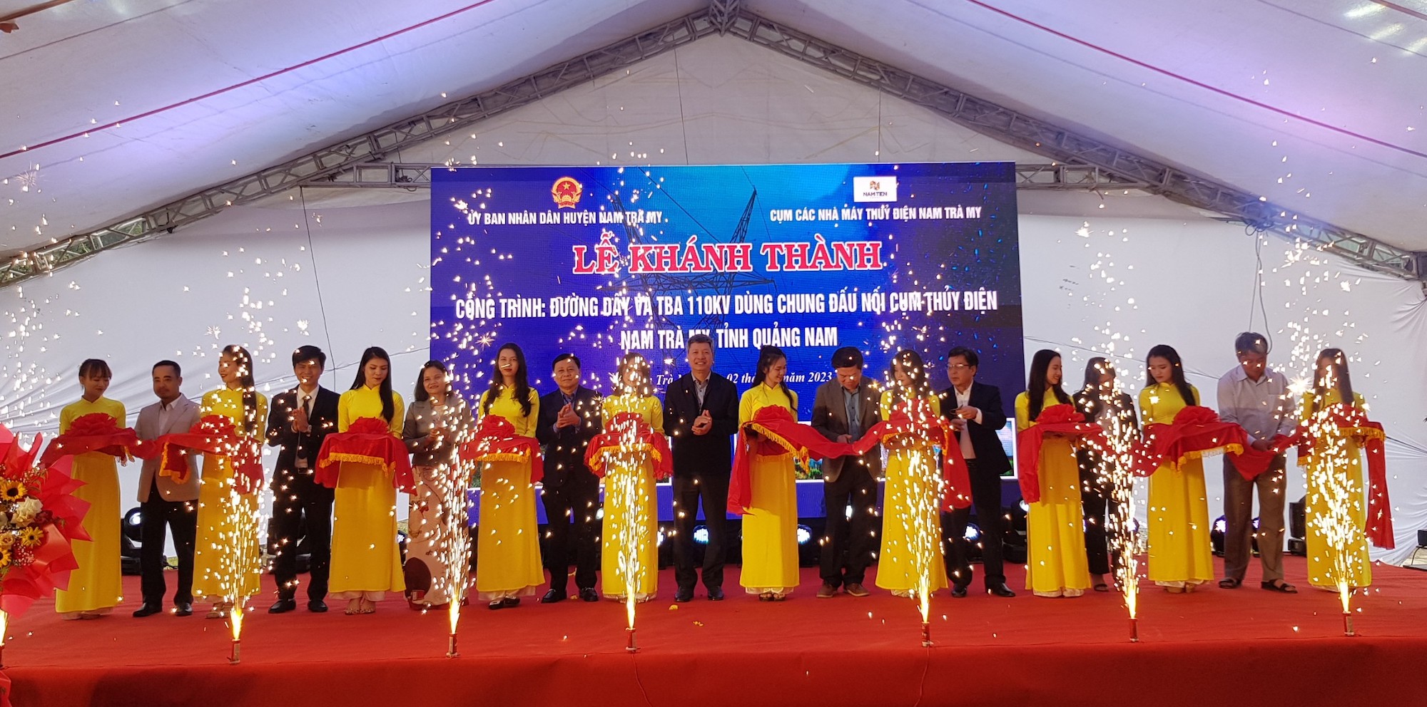 Thêm công trình đấu nối thuỷ điện tại Nam Trà My vào lưới điện quốc gia