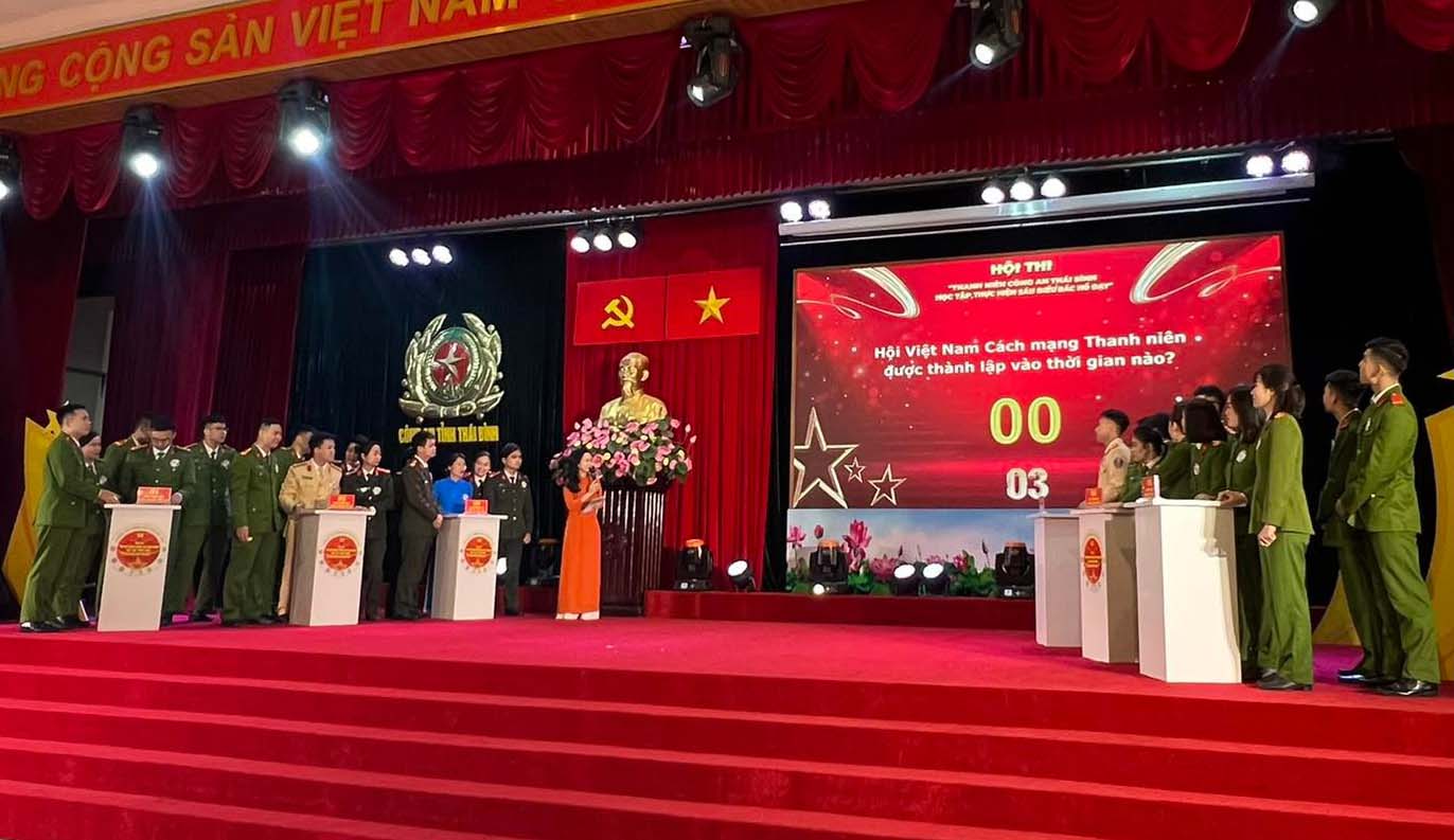 Hội thi thanh niên Công an Thái Bình thực hiện 6 điều Bác Hồ dạy