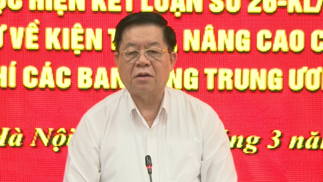 Tiếp tục nâng cao chất lượng, hiệu quả Báo điện tử ĐCSVN, tạp chí các ban Đảng Trung ương