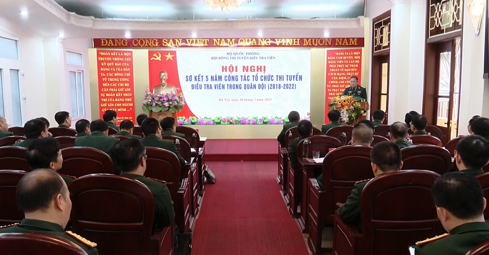 Đảm bảo chặt chẽ và thực chất trong thi tuyển điều tra viên quân đội