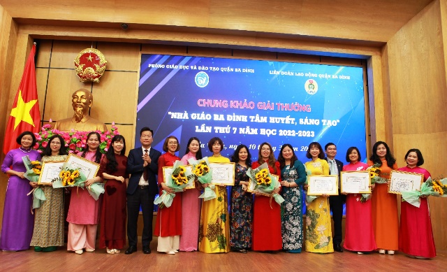 Vinh danh “Nhà giáo Ba Đình tâm huyết, sáng tạo” lần thứ 7