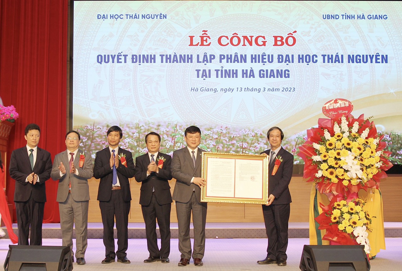 Thành lập Phân hiệu Đại học Thái Nguyên tại tỉnh Hà Giang