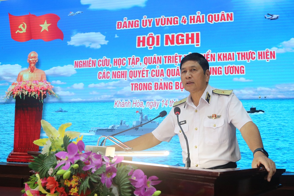 Vùng 4 Hải quân quán triệt Nghị quyết của Quân ủy Trung ương