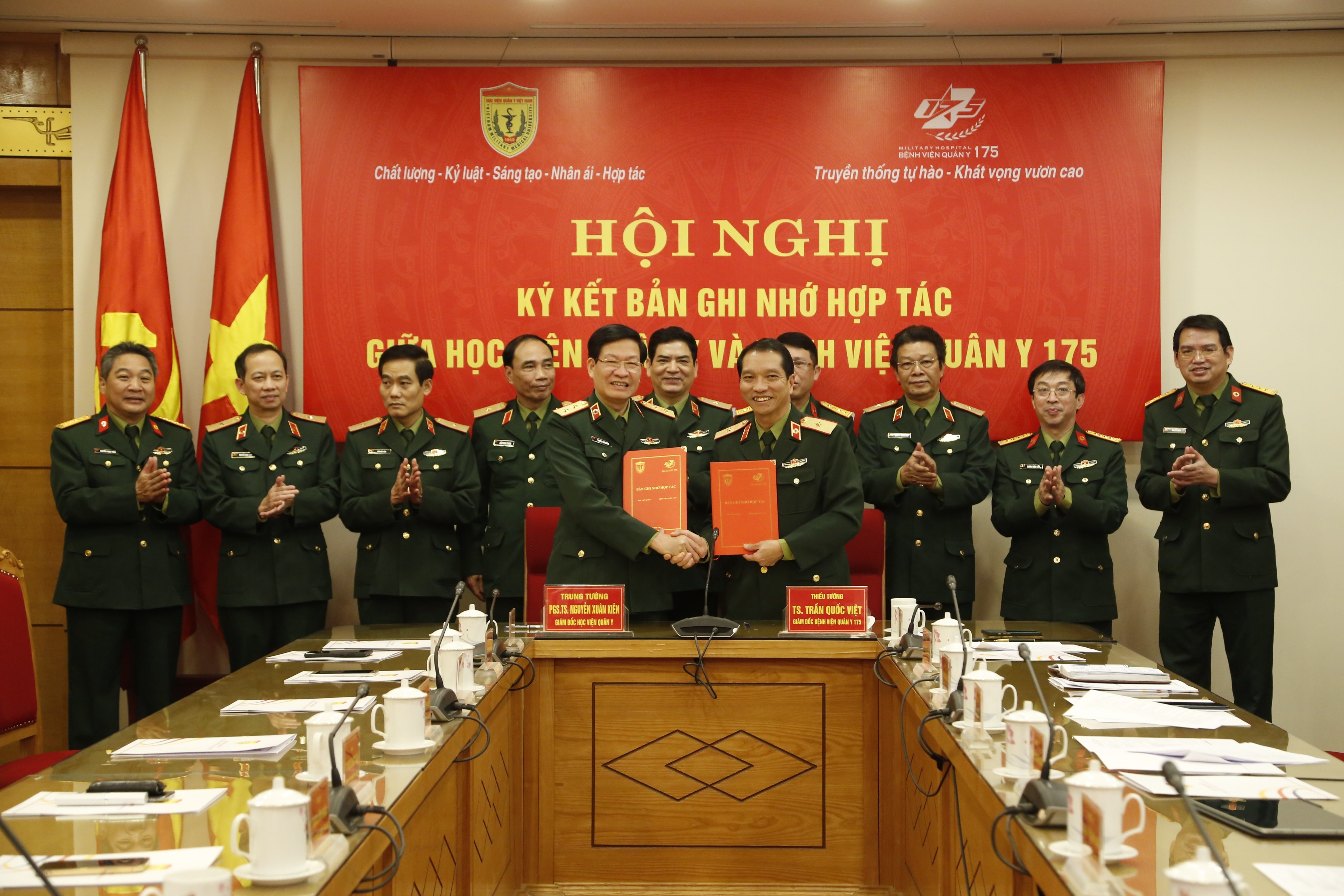 Ký kết hợp tác giữa Học viện Quân y và Bệnh viện Quân y 175