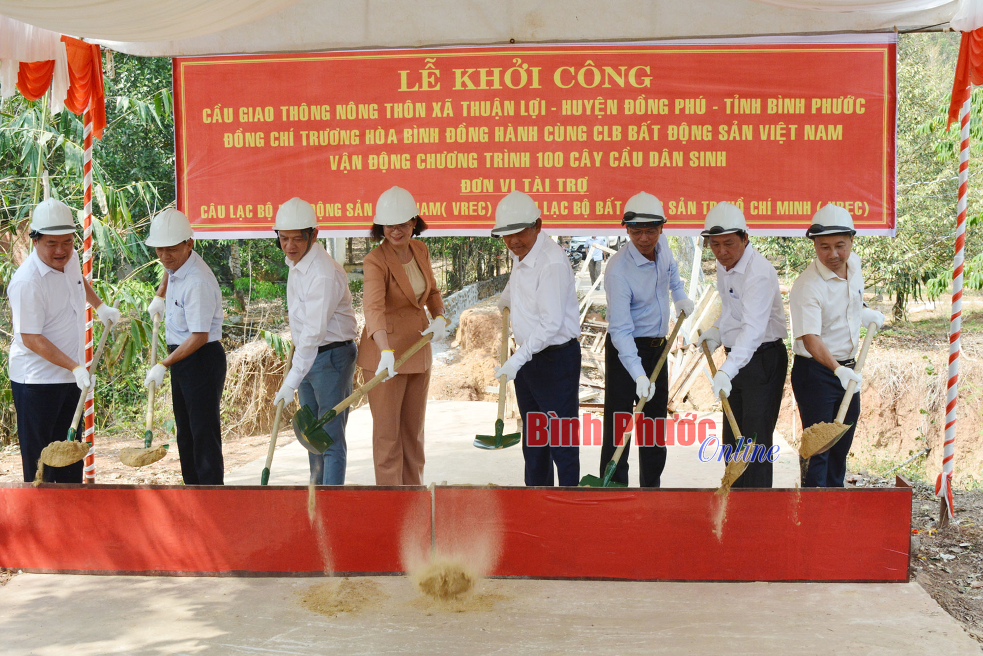 TP Hồ Chí Minh khởi công xây dựng cầu nông thôn tặng Bình Phước