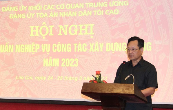 Nâng cao nhận thức của cấp ủy, đảng viên trong Đảng bộ Tòa án nhân dân tối cao