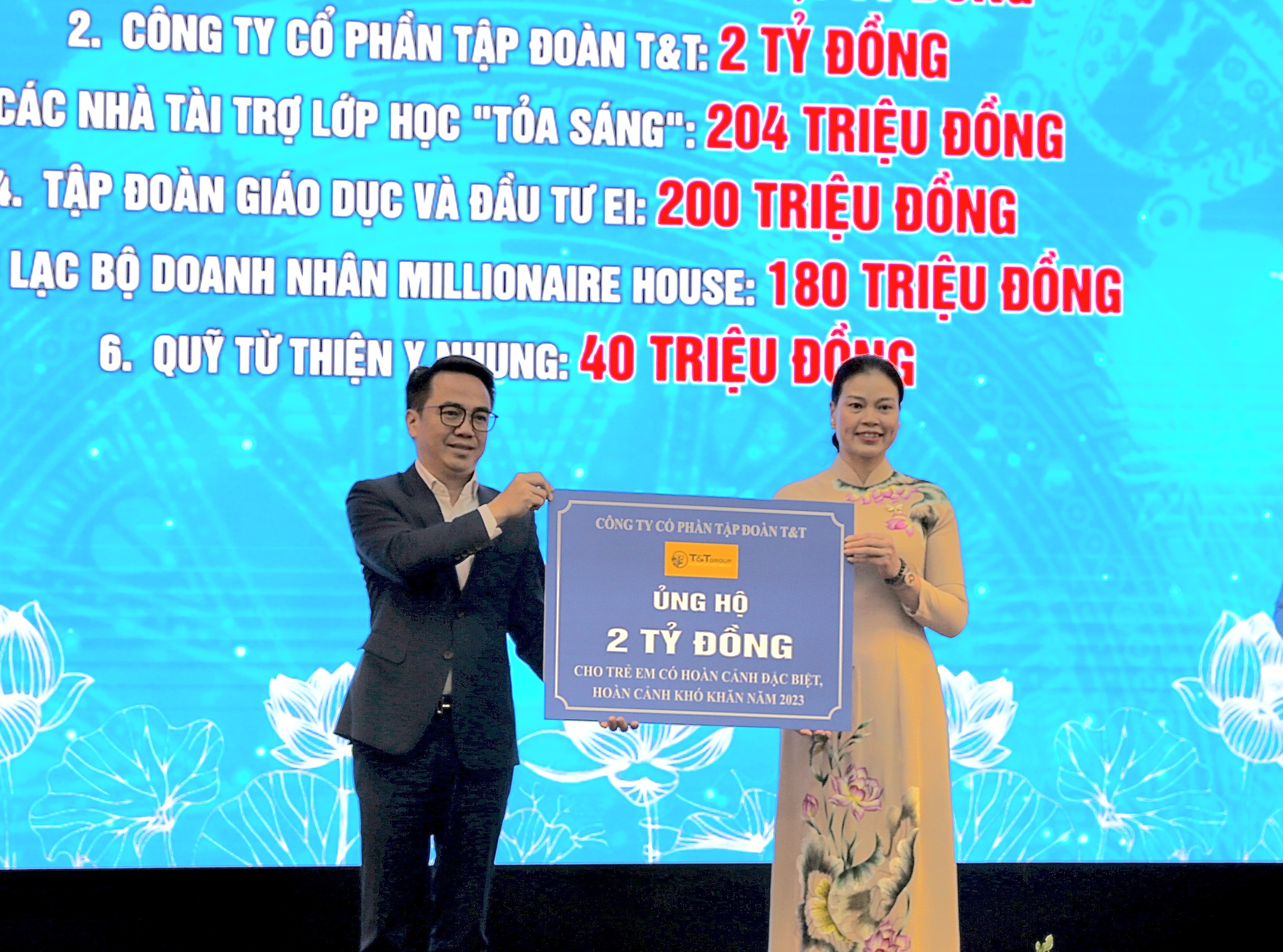 T T Group ủng hộ 2 tỷ đồng hỗ trợ trẻ em có hoàn cảnh khó khăn