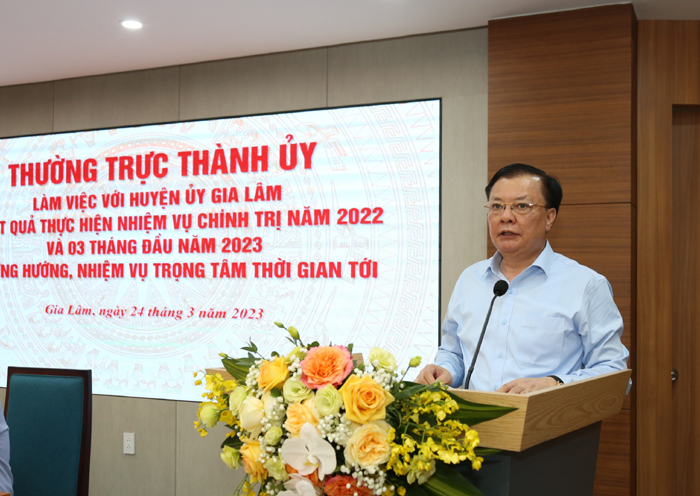 Gia Lâm Lên quận nhưng dân phải giàu, kinh tế phải mạnh