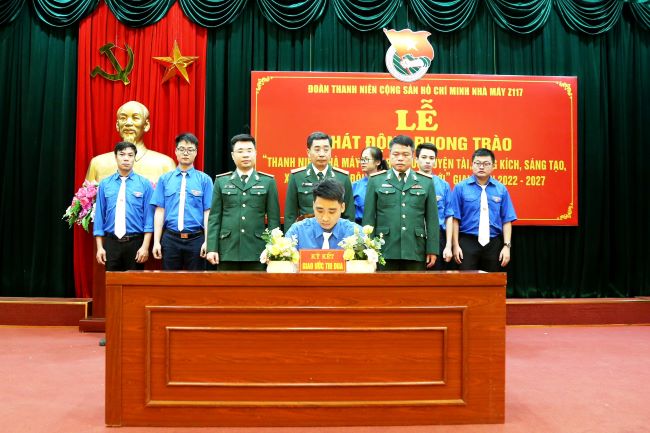 “Thanh niên Tổng cục CNQP rèn đức, luyện tài, xung kích, sáng tạo, xứng danh Bộ đội Cụ Hồ thời kỳ mới”