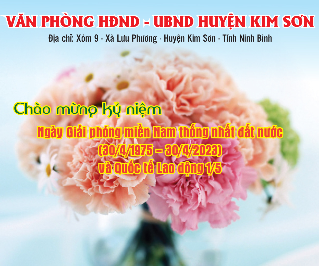 Chào mừng kỷ niệm 48 năm Ngày Giải phóng Miền Nam, thống nhất đất nước 30 04 1975 - 30 04 2023