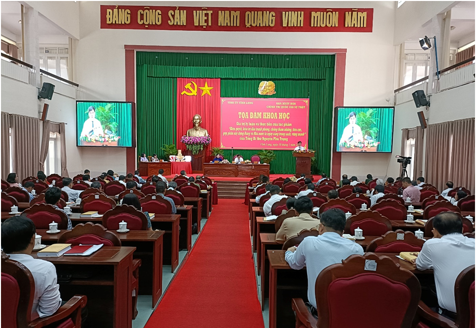 Vĩnh Long Lan tỏa giá trị cuốn sách của Tổng Bí thư về phòng, chống tham nhũng