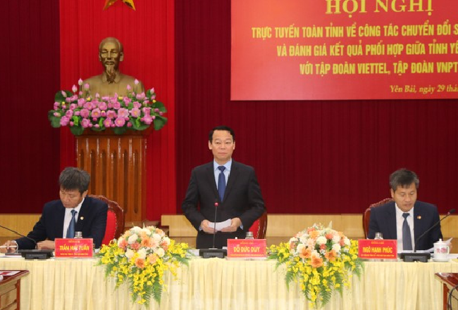 Yên Bái Tổ chức Hội nghị trực tuyến toàn tỉnh về chuyển đổi số