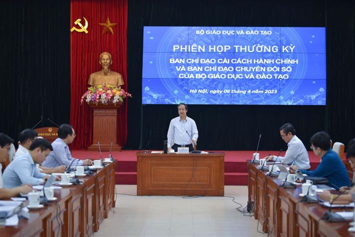 Bộ GD ĐT họp Ban chỉ đạo cải cách hành chính và Ban chỉ đạo chuyển đổi số