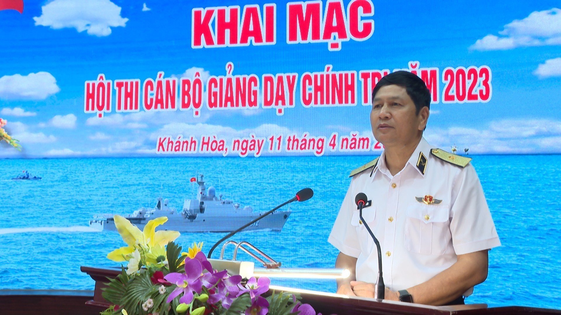 Khai mạc Hội thi cán bộ giảng dạy chính trị Vùng 4, Hải quân