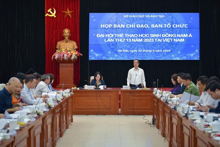 Sớm có kế hoạch nhiệm vụ cụ thể tổ chức Đại hội Thể thao học sinh Đông Nam Á lần thứ 13