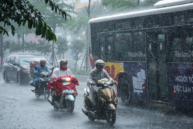 Nhiều khu vực có mưa dông, cục bộ có mưa to