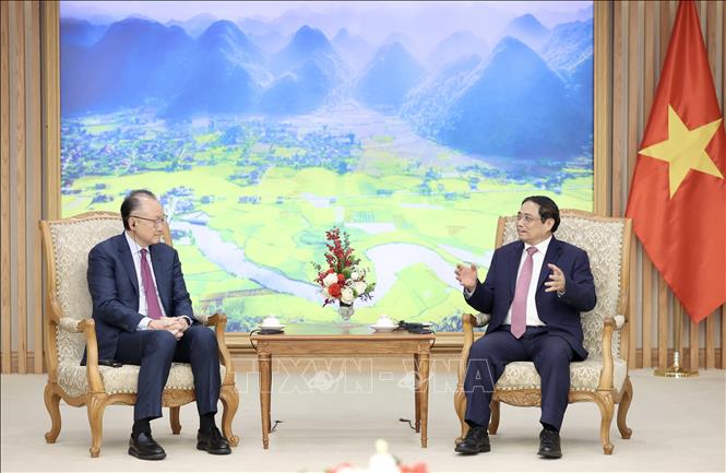 Thủ tướng tiếp Phó Chủ tịch Quỹ Đối tác cơ sở hạ tầng toàn cầu Jim Yong Kim