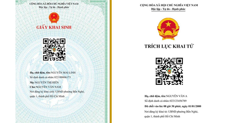 223 trẻ em được cấp bản điện tử Giấy khai sinh