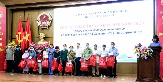 Ba Đình Hà Nội  Tổng giá trị cứu trợ nhân đạo năm 2022 đạt trên 12 tỷ đồng