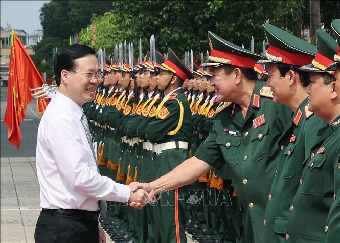 Chủ tịch nước Võ Văn Thưởng thăm và làm việc tại Quân khu 9